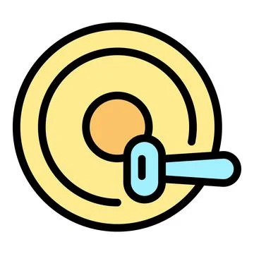 Meditation instrument icon vector flat Stock Illustration