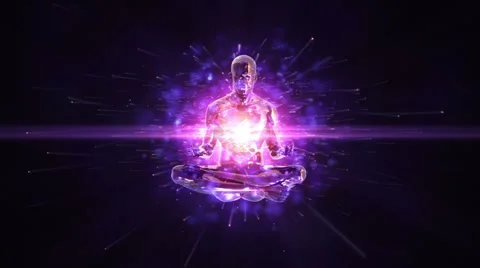 Meditation loopable background Stock Footage