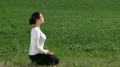 Meditation In The Lotus Position Stock Footage 52701585