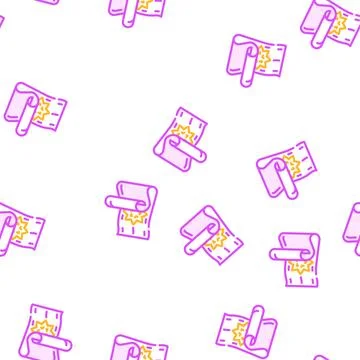 Meditation mat vector seamless pattern Stock Illustration