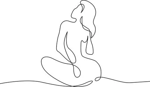Meditation in serenity Vector Illustrazione stock