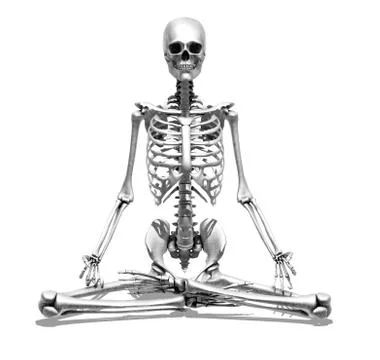 Meditation Skeleton Stock Illustration