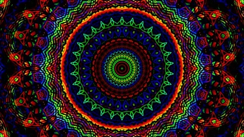 Meditation Video Background Video Circular Concentric Mandala Seamless Loop Stock Footage 162663555