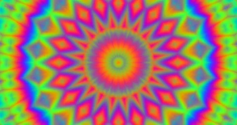 Meditation Visual Background Circular Pixel Seamless Endless Loop Video Stock Footage 165257501