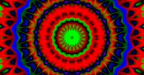 Meditation Visual Background Circular Pixel Seamless Endless Loop Video Stock Footage 165258203