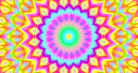 Meditation Visual Background Circular Pixel Seamless Endless Loop Video Stock Footage 165258693