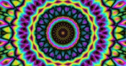 Meditation Visual Background Circular Pixel Seamless Endless Loop Video Stock Footage 165262453
