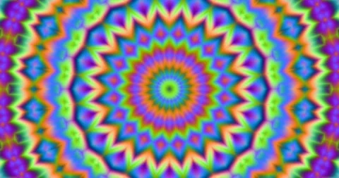 Meditation Visual Background Circular Pixel Seamless Endless Loop Video Stock Footage 165263436