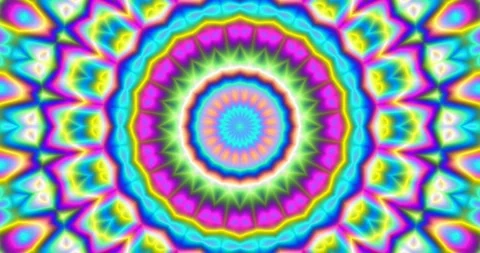 Meditation Visual Background Circular Pixel Seamless Endless Loop Video Stock Footage 165263515