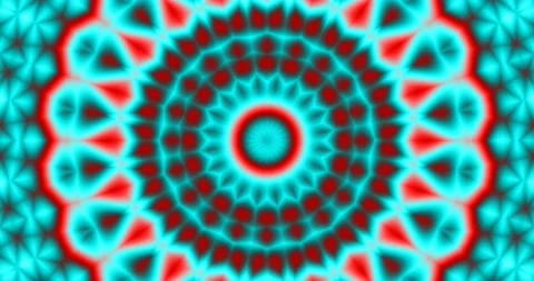 Meditation Visual Background Circular Pixel Seamless Endless Loop Video Stock Footage 165265091
