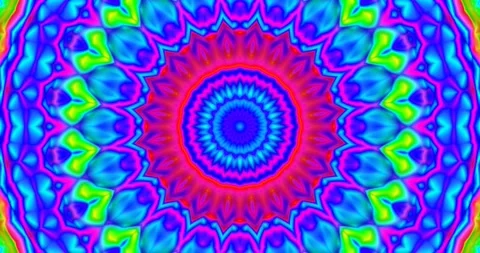Meditation Visual Background Circular Pixel Seamless Endless Loop Video Stock Footage 165268896