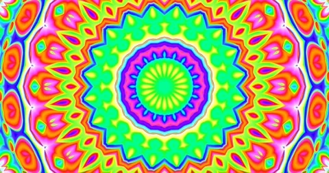 Meditation Visual Background Circular Pixel Seamless Endless Loop Video Stock Footage 165268996