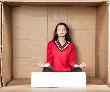 Meditation before work Stock Photos