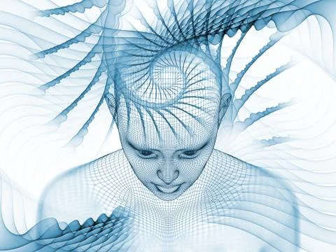 The Meditations on Mind Stock Illustration
