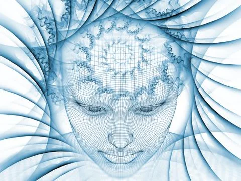 The Meditations on Mind Stock Illustration