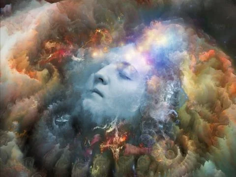 The Meditations on Self Ilustração Stock