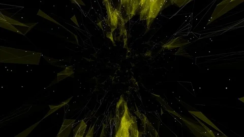 Meditative installation of the "chronicle of the cosmos".Abstract plexus Stock Footage 79498690