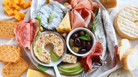 Mediterranean appetizer Stock Footage 98524552