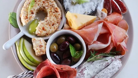 Mediterranean appetizer Stock Footage 98524553