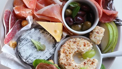 Mediterranean appetizer Stock Footage 98524554