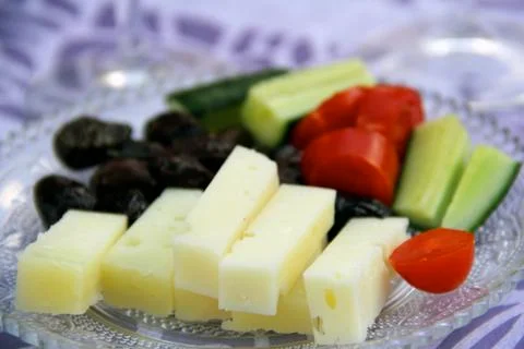 Mediterranean appetizer Stock Illustration