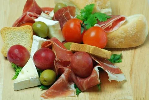Mediterranean appetizers Stock Photos