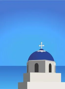 Mediterranean Architecture 스톡 일러스트
