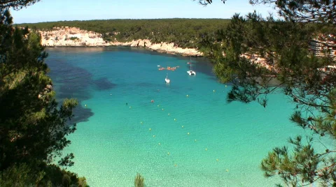 Mediterranean Bay, Menorca Stock Footage 751088