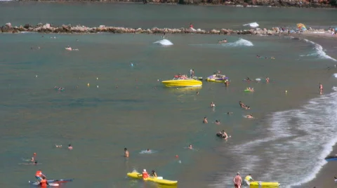Mediterranean beach on Crete Stock Footage 534166
