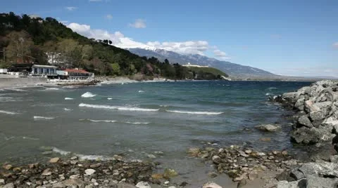 Mediterranean beach Stock Footage 24660482