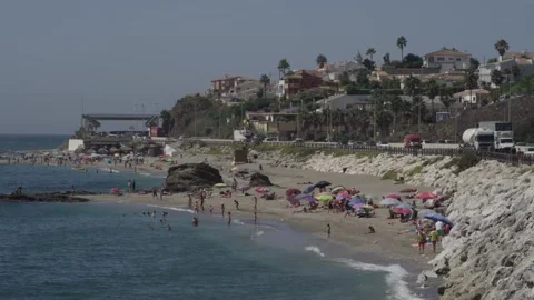 Mediterranean Beach Stock Footage 233593047