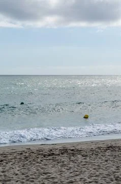Mediterranean beach in Fuengirola, Spain Stock Photos