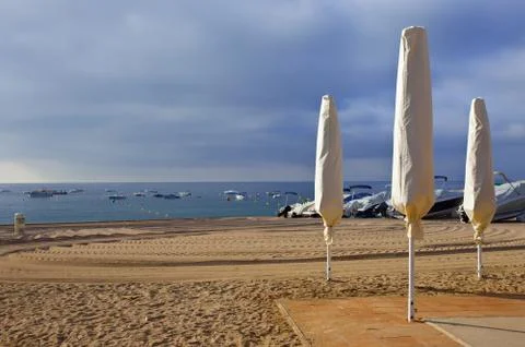 Mediterranean beach Stock Photos