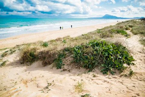 Mediterranean beach Stock Photos