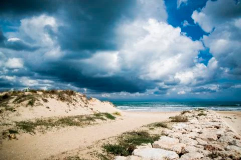 Mediterranean beach 스톡 사진
