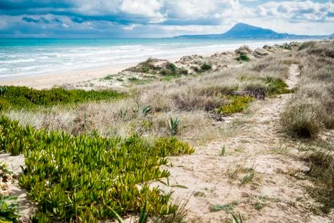 Mediterranean beach 스톡 사진