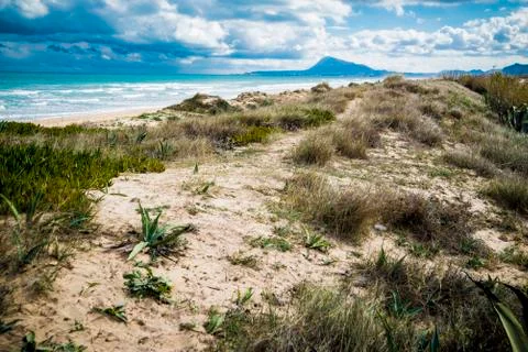 Mediterranean beach 스톡 사진