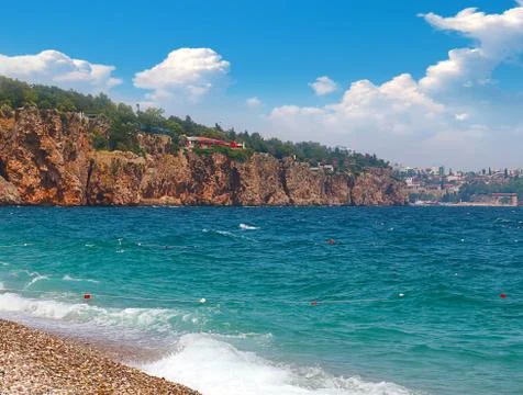 Mediterranean beach Stock Photos