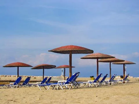 Mediterranean beach Stock Photos