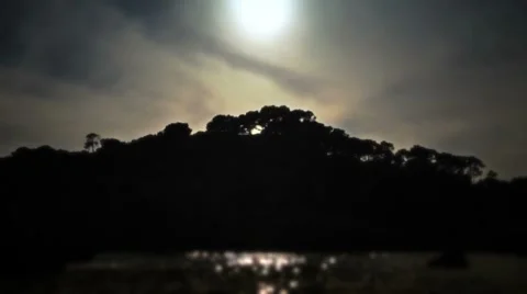 Mediterranean beach sunset Stock Footage 7741615