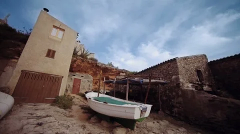 Mediterranean beach timelapse Stock Footage 7743247