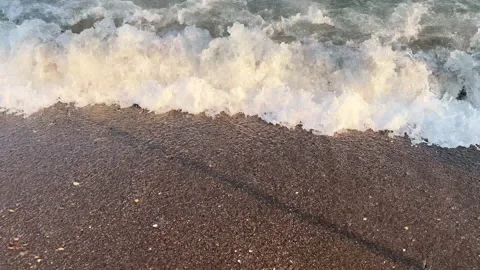 Mediterranean Beach Waves Stock Footage 219738593