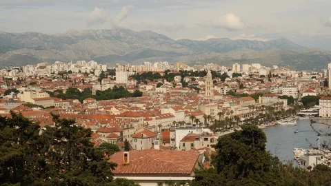 Mediterranean city of Split, Croatia. Stock Footage 114002035