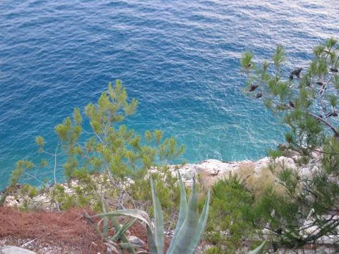Mediterranean cliff Stock Photos