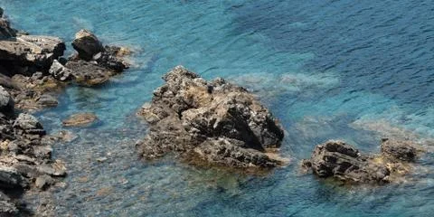 Mediterranean cliffs Foto stock