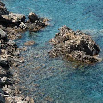 Mediterranean cliffs Foto stock