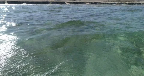 Mediterranean coast at Cyprus Stock Footage 154242015