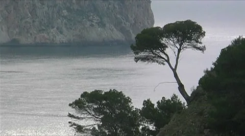 Mediterranean coast Stock Footage 3981123