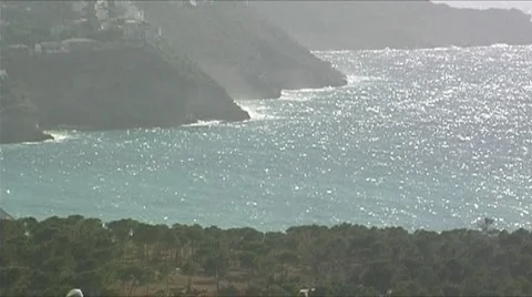 Mediterranean coast Video stock 3981152