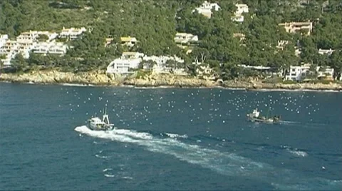 Mediterranean coast Video stock 3995746